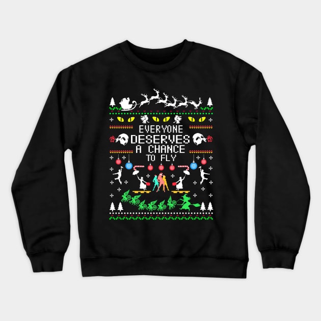 Everyone Deserves a Chance to Fly. Theatre Gift. Crewneck Sweatshirt by KsuAnn